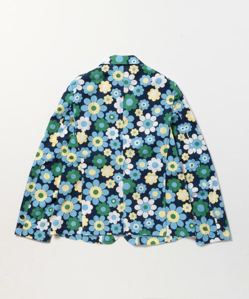 BEAMS BOY（ビームスボーイ）の「BEAMS BOY / フラワー 3ボタン ジャケット（テーラードジャケット・レディース・ホワイト/ネイビー・ONE SIZE）」の11枚目の写真
