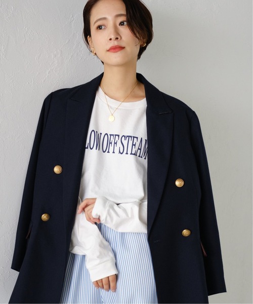 Spick & Span(スピックアンドスパン)の「BLOWOFFSTEAM ロゴ ロンT◆(Tシャツ/カットソー・レディース・ホワイト/ベージュ/グリーン・FREE)」の13枚目の写真