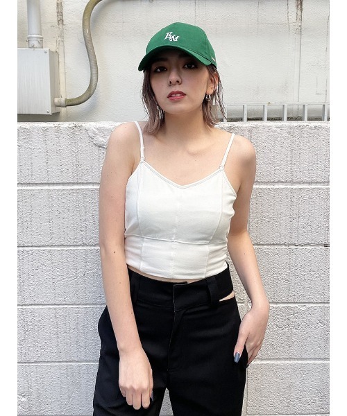 ENVYM（アンビー）の「カップインショートキャミソール（キャミソール・レディース・ホワイト/ブラック/ベージュ・FREE）」の5枚目の写真