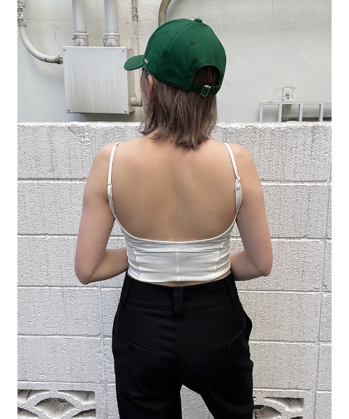 ENVYM（アンビー）の「カップインショートキャミソール（キャミソール・レディース・ホワイト/ブラック/ベージュ・FREE）」の6枚目の写真