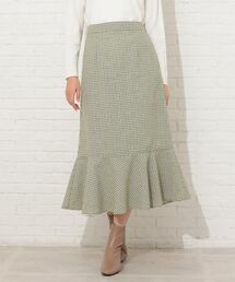 Cutie Blonde | 【S-L】チェック柄マーメイドスカート(スカート)