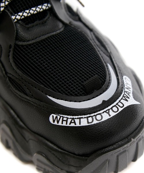 babyShoop（ベイビーシュープ）の「オーロラデザイン厚底スニーカー（スニーカー・レディース・ブラック・MEDIUM/LARGE/X-LARGE/XX-LARGE）」の5枚目の写真