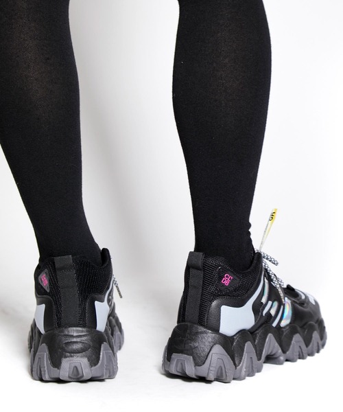 babyShoop（ベイビーシュープ）の「オーロラデザイン厚底スニーカー（スニーカー・レディース・ブラック・MEDIUM/LARGE/X-LARGE/XX-LARGE）」の9枚目の写真