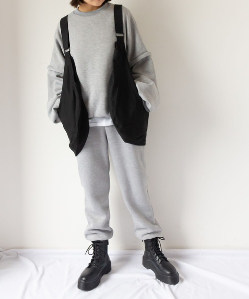 me+em select(ミームセレクト)の「【2way】ロゴ入りベストバック(ショルダーバッグ・メンズ・ブラック・FREE)」の13枚目の写真