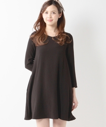 Jewel Changes | JOC TAC/PL Vネック Aライン ワンピース / シンプル / フレア / 無地(ワンピース)