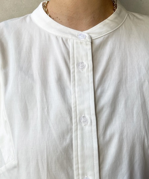 DouDou（ドゥドゥ）の「ショルダー切替ブラウス（シャツ/ブラウス・レディース・オフホワイト・FREE）」の7枚目の写真