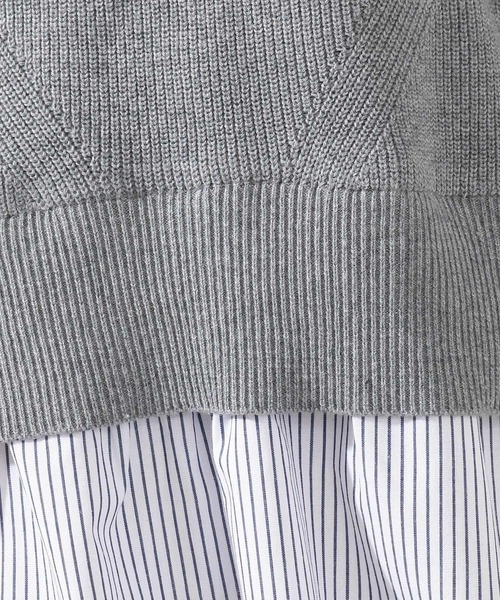 DRESKIP（ドレスキップ）の「◆ニットベストレイヤード風プルオーバー（Tシャツ/カットソー・レディース・グリーン/サンドベージュ/グレー/ブラック・03/02/04）」の21枚目の写真