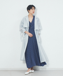 Rouge vif | シアーライトコート(トレンチコート)