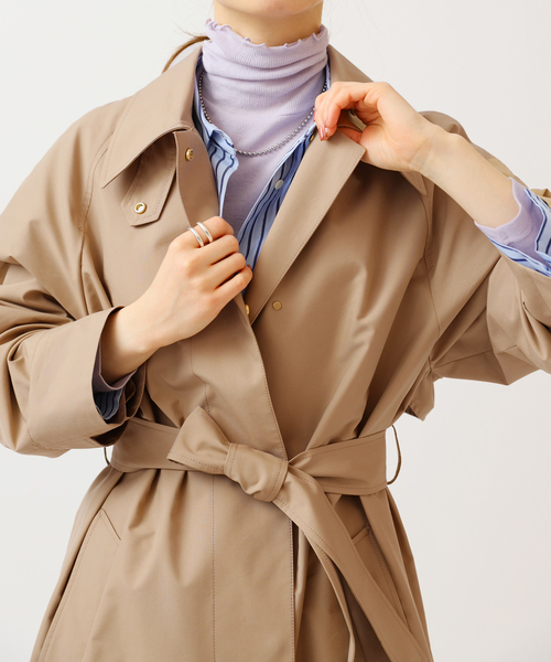 セール】コットンポリエステルステンカラーコート（ステンカラーコート