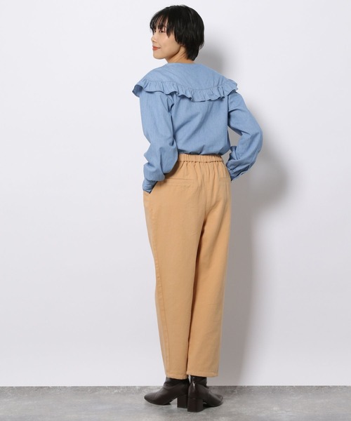 LAKOLE（ラコレ）の「ラッフルカラーデニムブラウス / 272739（シャツ/ブラウス・レディース・ブラック/グレー/クリアブルー・SMALL/MEDIUM）」の16枚目の写真