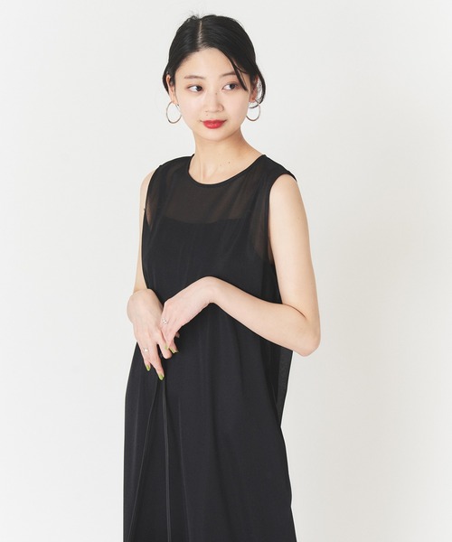 U by SPICK&SPAN シアーノースリーブドレス U by SPICK&SPAN（ユーバイスピックアンドスパン）の「シアー