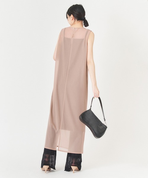 U by SPICK&SPAN シアーノースリーブドレス U by SPICK&SPAN（ユーバイスピックアンドスパン）の「シアー