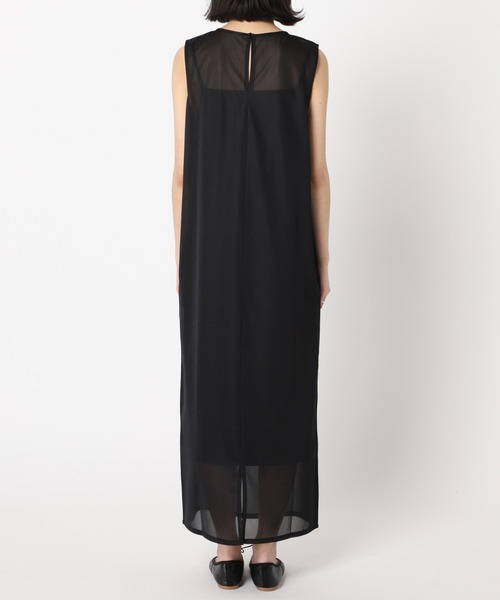 U by SPICK&SPAN(ユーバイスピックアンドスパン)の「シアーノースリーブドレス◆(ワンピース・レディース・ブラック/ピンク・FREE)」の5枚目の写真
