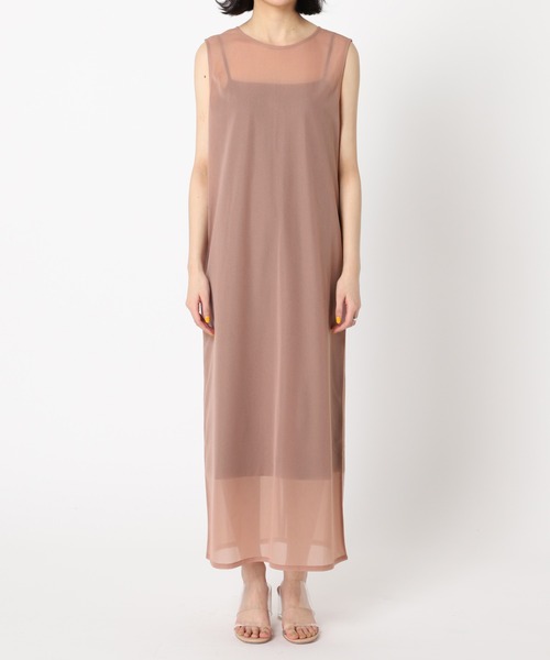 U by SPICK&SPAN シアーノースリーブドレス U by SPICK&SPAN（ユーバイスピックアンドスパン）の「シアー