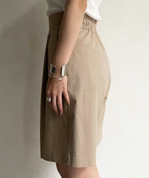 DouDou（ドゥドゥ）の「麻混センプレショートパンツ（その他パンツ・レディース・ブラック/ベージュ・FREE）」の11枚目の写真