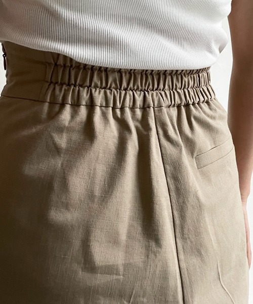 DouDou（ドゥドゥ）の「麻混センプレショートパンツ（その他パンツ・レディース・ブラック/ベージュ・FREE）」の19枚目の写真