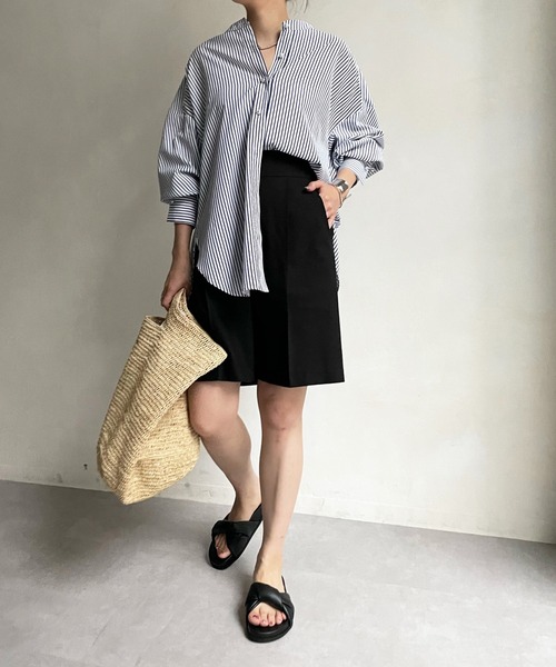 DouDou（ドゥドゥ）の「麻混センプレショートパンツ（その他パンツ・レディース・ブラック/ベージュ・FREE）」の13枚目の写真