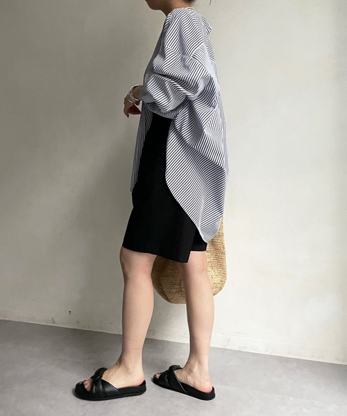 DouDou（ドゥドゥ）の「麻混センプレショートパンツ（その他パンツ・レディース・ブラック/ベージュ・FREE）」の10枚目の写真