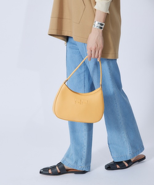 ROPE'(ロペ)の「ロゴエンボスワンハンドルバッグ(ハンドバッグ・レディース・ブラウン/イエロー・FREE)」の12枚目の写真