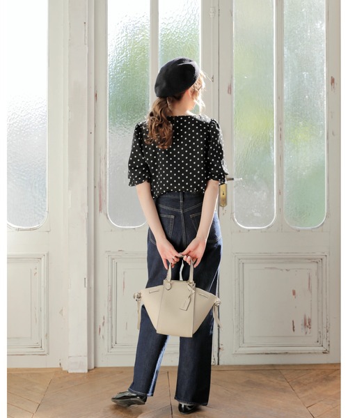 Areeam（アリーム）の「マルチWAYリボンバッグ（トートバッグ・レディース・グレイッシュベージュ/ベージュ・FREE）」の21枚目の写真