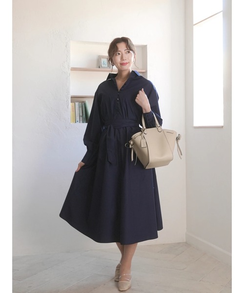 Areeam（アリーム）の「マルチWAYリボンバッグ（トートバッグ・レディース・グレイッシュベージュ/ベージュ・FREE）」の11枚目の写真