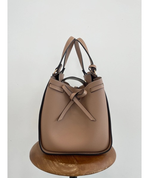 Areeam（アリーム）の「マルチWAYリボンバッグ（トートバッグ・レディース・グレイッシュベージュ/ベージュ・FREE）」の12枚目の写真