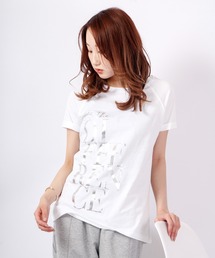 DIMENSIONE danza（ディメンシオーネ ダンツァ）の「サイドプリント半袖Tシャツ（Tシャツ/カットソー）」