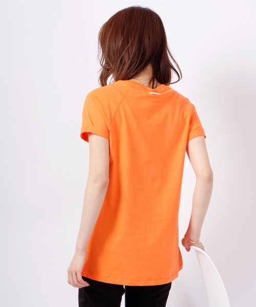 DIMENSIONE danza(ディメンシオーネ ダンツァ)の「サイドプリント半袖Tシャツ(Tシャツ/カットソー・レディース・ホワイト/オレンジ/イエロー/ブラック・SMALL/MEDIUM/X-SMALL)」の18枚目の写真