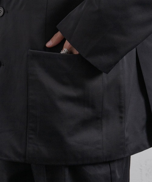 kutir（クティール）の「ルーズテーラードジャケット(セットアップ着用可！)（テーラードジャケット・メンズ・ネイビー/グレイッシュベージュ・MEDIUM/LARGE）」の18枚目の写真