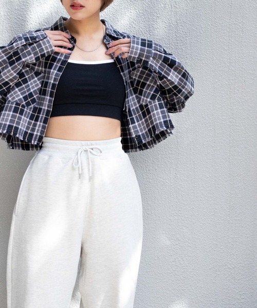 WEGO（ウィゴー）の「WEGO/カップインサイドラインキャミソール（キャミソール・レディース・ホワイト/ブラック・FREE）」の14枚目の写真