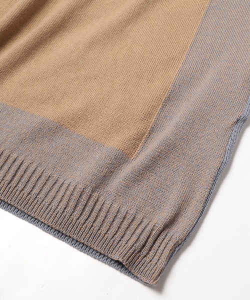 Dulcamara(ドゥルカマラ)の「MixニットロングOP(ワンピース・レディース・ライトベージュ/キャメル/ネイビー・FREE)」の14枚目の写真