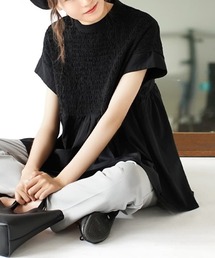 zootie | シャーリングギャザー フレアブラウス(シャツ/ブラウス)