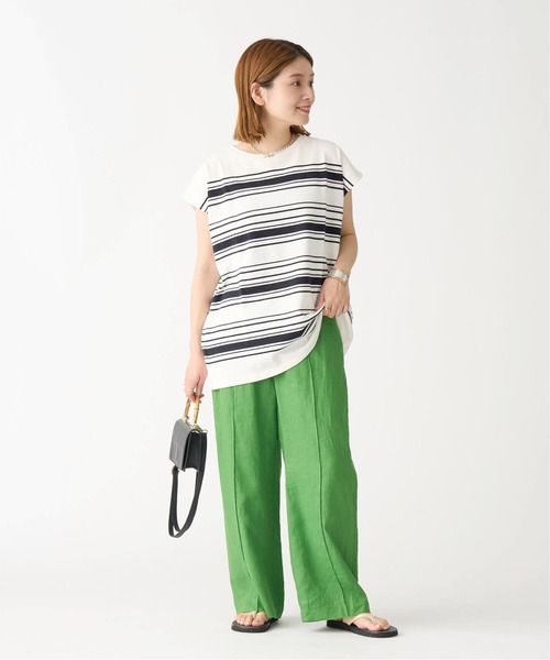JOURNAL STANDARD(ジャーナルスタンダード)の「パネルボーダーフレンチプルオーバー(Tシャツ/カットソー・レディース・ブラック/ネイビー/ピンク/ブルー系その他・FREE)」の8枚目の写真