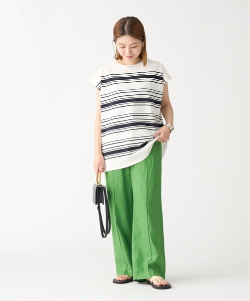 JOURNAL STANDARD(ジャーナルスタンダード)の「パネルボーダーフレンチプルオーバー(Tシャツ/カットソー・レディース・ブラック/ネイビー/ピンク/ブルー系その他・FREE)」の9枚目の写真