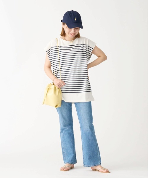 JOURNAL STANDARD(ジャーナルスタンダード)の「パネルボーダーフレンチプルオーバー(Tシャツ/カットソー・レディース・ブラック/ネイビー/ピンク/ブルー系その他・FREE)」の12枚目の写真