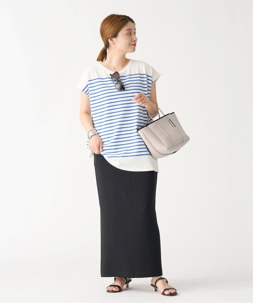 JOURNAL STANDARD(ジャーナルスタンダード)の「パネルボーダーフレンチプルオーバー(Tシャツ/カットソー・レディース・ブラック/ネイビー/ピンク/ブルー系その他・FREE)」の16枚目の写真
