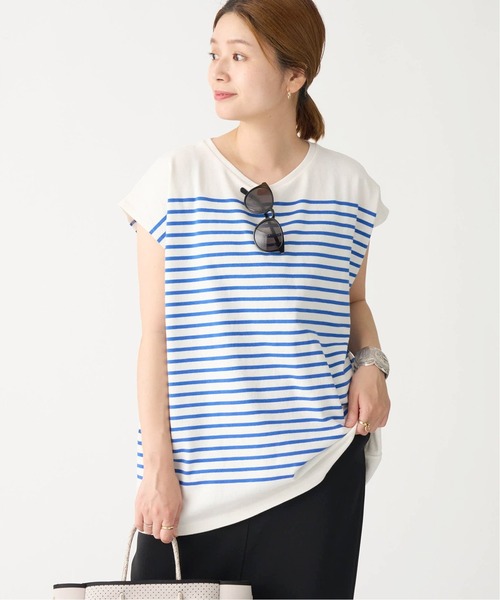 JOURNAL STANDARD(ジャーナルスタンダード)の「パネルボーダーフレンチプルオーバー(Tシャツ/カットソー・レディース・ブラック/ネイビー/ピンク/ブルー系その他・FREE)」の17枚目の写真