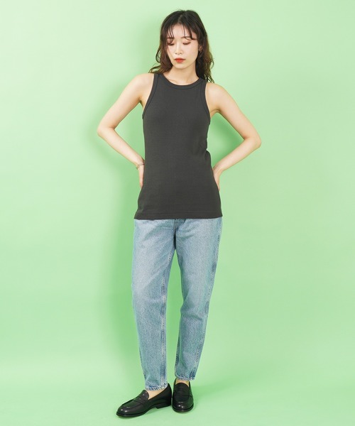 シンゾーン　CIRCULAR RIB TANKTOP BLACK CIRCULAR RIB SLEEVELESS – Shinzone