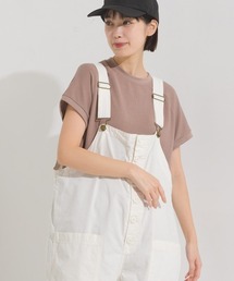 ベアワッフル裾スリットプルオーバー