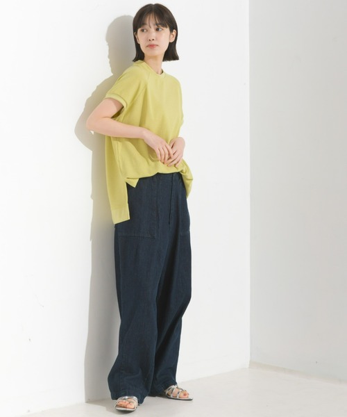 OMNES（オムネス）の「ベアワッフル裾スリットプルオーバー（その他トップス・レディース・ホワイト/ベージュ/ネイビー/イエロー/ラベンダー/グレイッシュベージュ/チャコール・FREE）」の19枚目の写真