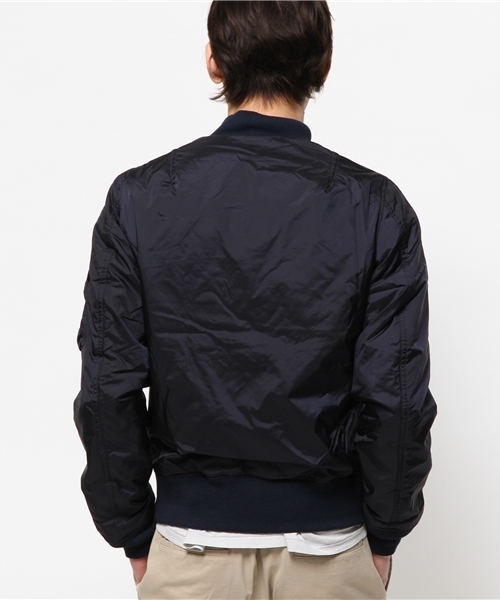 CIAOPANIC（チャオパニック）の「【ALPHA】MA-1REVERSIBLE（ブルゾン・メンズ・グリーン/ベージュ/ブルー・SMALL/LARGE/MEDIUM）」の6枚目の写真