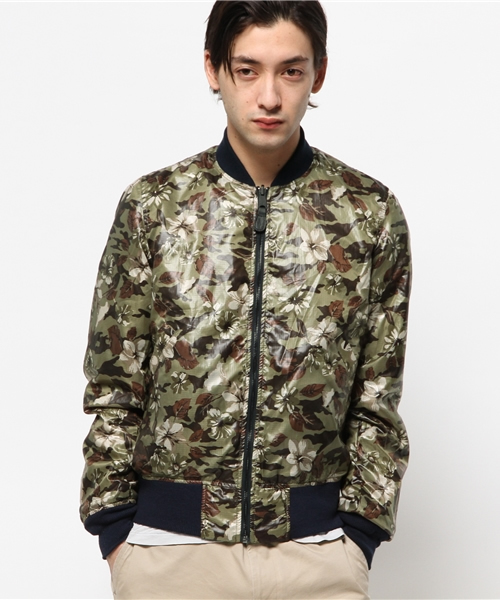 CIAOPANIC（チャオパニック）の「【ALPHA】MA-1REVERSIBLE（ブルゾン・メンズ・グリーン/ベージュ/ブルー・SMALL/LARGE/MEDIUM）」の10枚目の写真