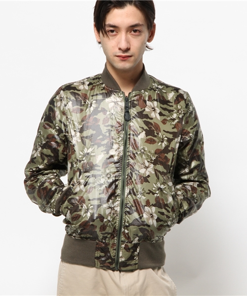 CIAOPANIC（チャオパニック）の「【ALPHA】MA-1REVERSIBLE（ブルゾン・メンズ・グリーン/ベージュ/ブルー・SMALL/LARGE/MEDIUM）」の11枚目の写真