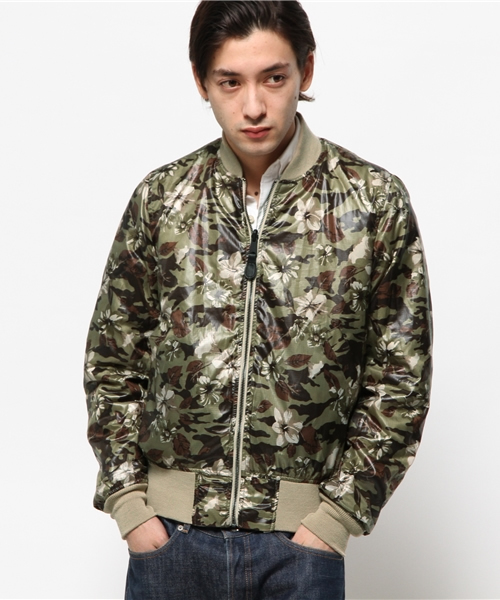 CIAOPANIC（チャオパニック）の「【ALPHA】MA-1REVERSIBLE（ブルゾン・メンズ・グリーン/ベージュ/ブルー・SMALL/LARGE/MEDIUM）」の12枚目の写真