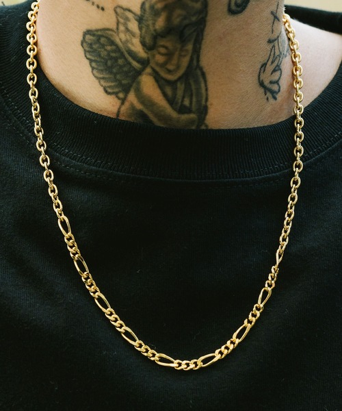 Subciety（サブサエティ）の「CHIMERA CHAIN NECKLACE（ネックレス・メンズ・シルバー/アンティークシルバー/ゴールド/シルバー×ゴールド・FREE）」の4枚目の写真