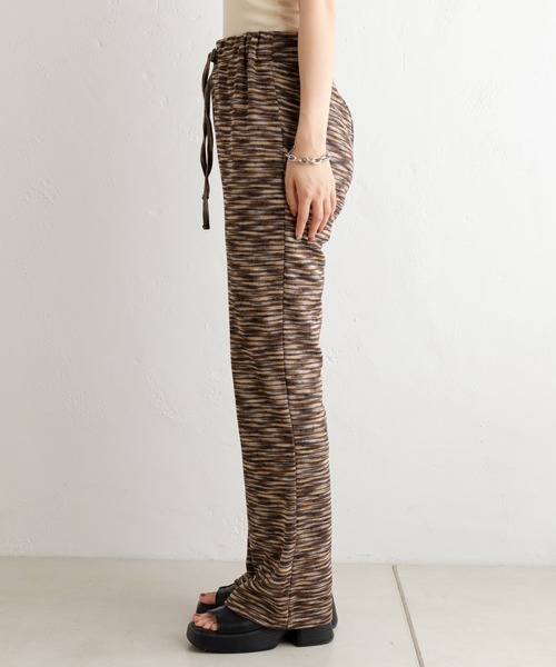 Kastane（カスタネ）の「【SETUP対応】グラデボーダージャガードパンツ（その他パンツ・レディース・ブラウン/グリーン・FREE）」の12枚目の写真