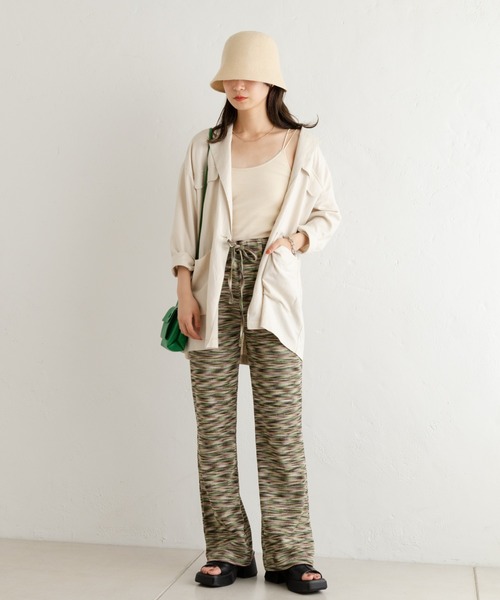 Kastane（カスタネ）の「【SETUP対応】グラデボーダージャガードパンツ（その他パンツ・レディース・ブラウン/グリーン・FREE）」の13枚目の写真