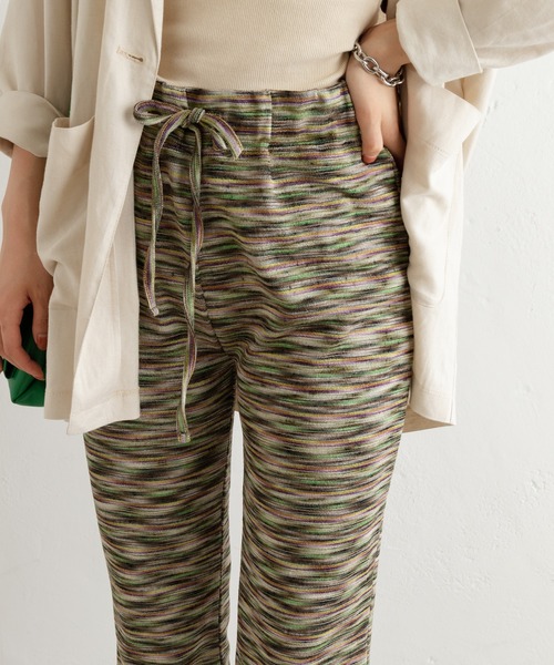 Kastane（カスタネ）の「【SETUP対応】グラデボーダージャガードパンツ（その他パンツ・レディース・ブラウン/グリーン・FREE）」の11枚目の写真