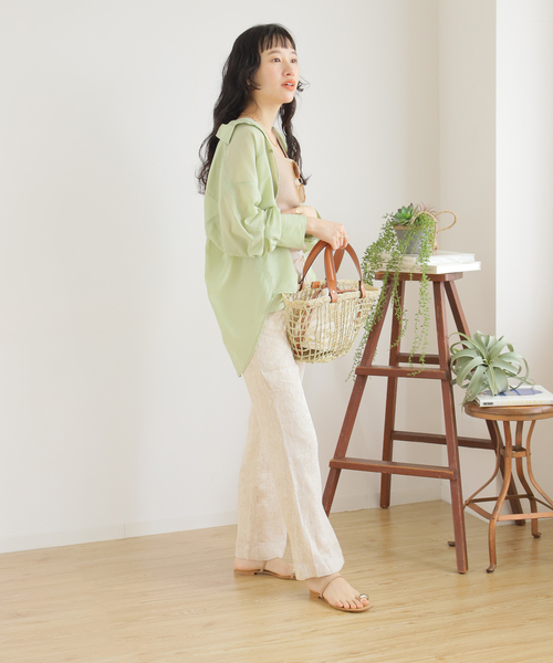 B.C STOCK（ベーセーストック）の「L/Rクレープイージーパンツ（その他パンツ・レディース・ブラック/グリーン/アイボリー・FREE）」の10枚目の写真