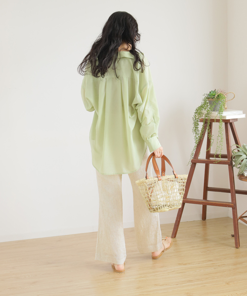 B.C STOCK（ベーセーストック）の「L/Rクレープイージーパンツ（その他パンツ・レディース・ブラック/グリーン/アイボリー・FREE）」の11枚目の写真